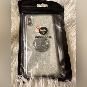New Silver “ Cyclone” IPhone X Holder Phone 📱 Case